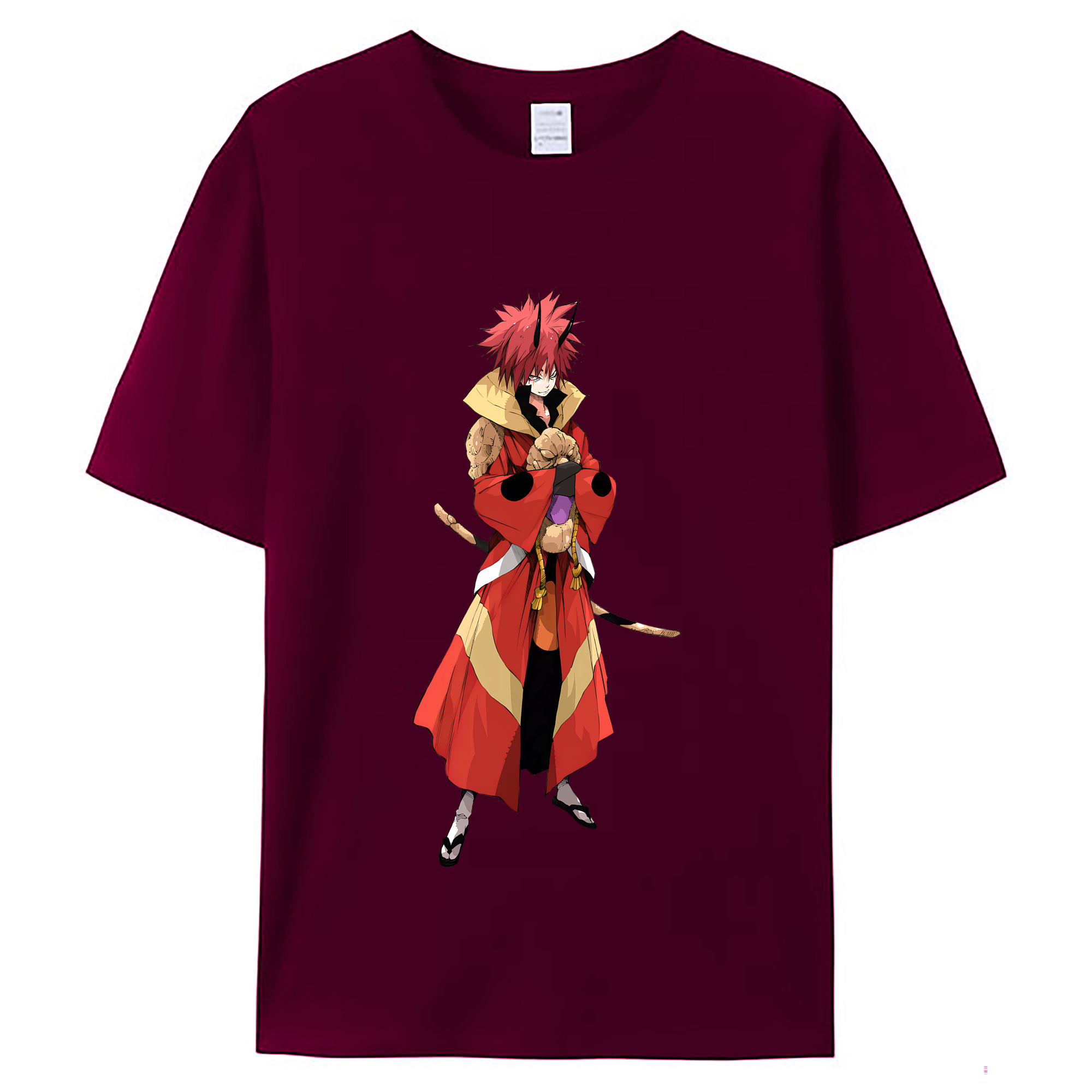（画像用） 転スラ Regarding Reincarnated to Slime レディースカジュアルプリントTシャツ（綿100％）